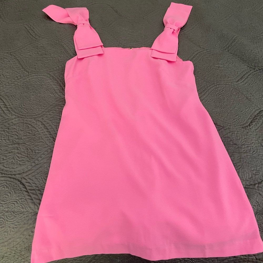 Anders Square Neck Sleeveless Bow Shoulder Shift Mini Romper
